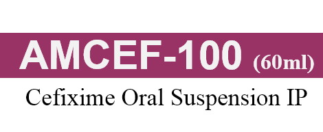 AMCEF - 100 60ML Cefixime Oral Suspension IP